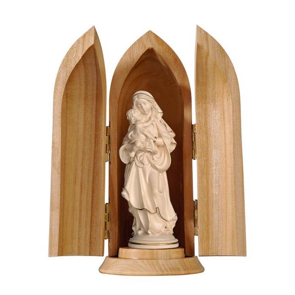 Madonna della pace in nicchia - cerato filo oro