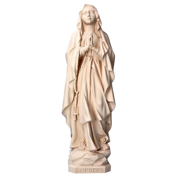 Madonna di Lourdes - Legno di tiglio scolpito - naturale
