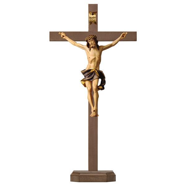 Crocifisso Nazareno - Croce piedistallo - colorato