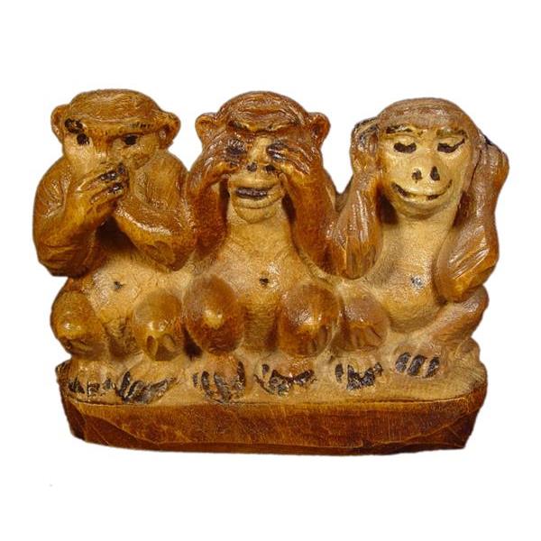 Tre scimmie - colorato